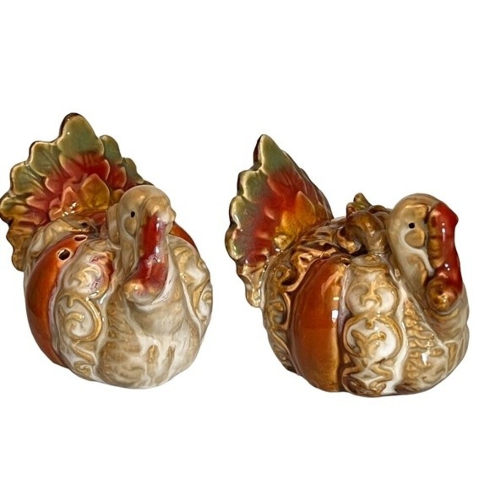 Turkey Salt & Pepper Shakers Thanksgiving Christmas‎